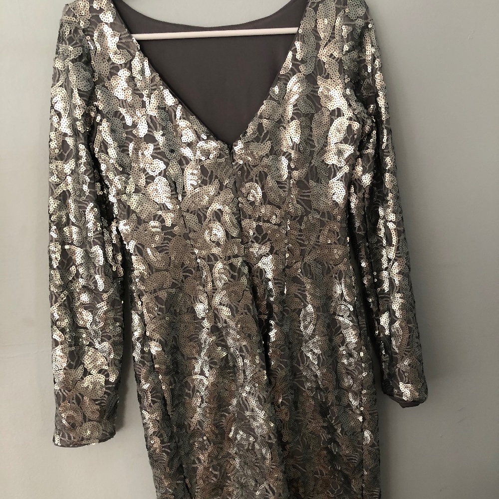 Silver Sequin Mini - image 2